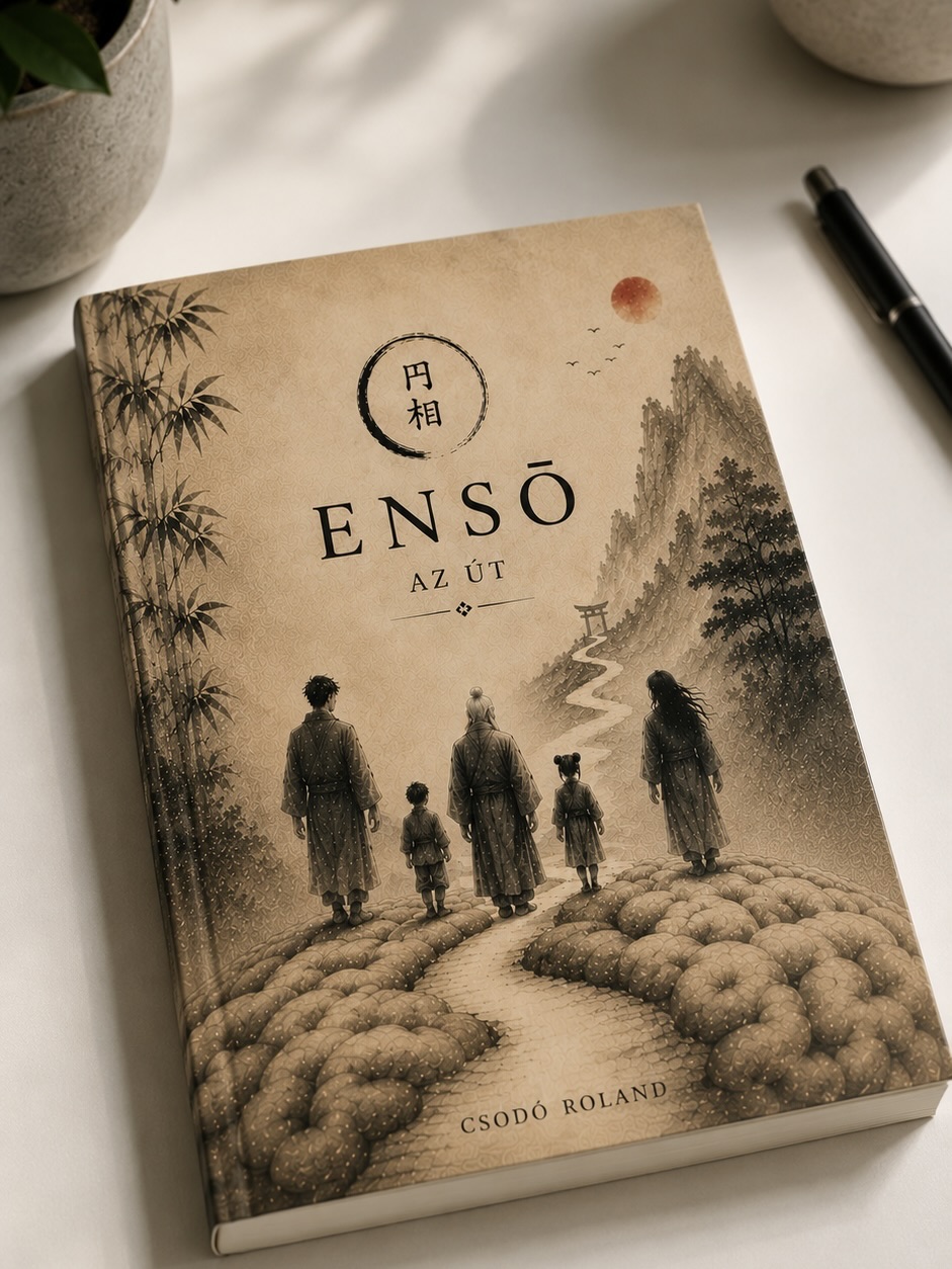 ENSŌ – Az út puha kötésű kiadása asztalon